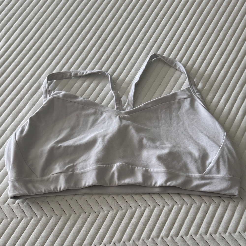 Athleta Inhale Sports Bra - White